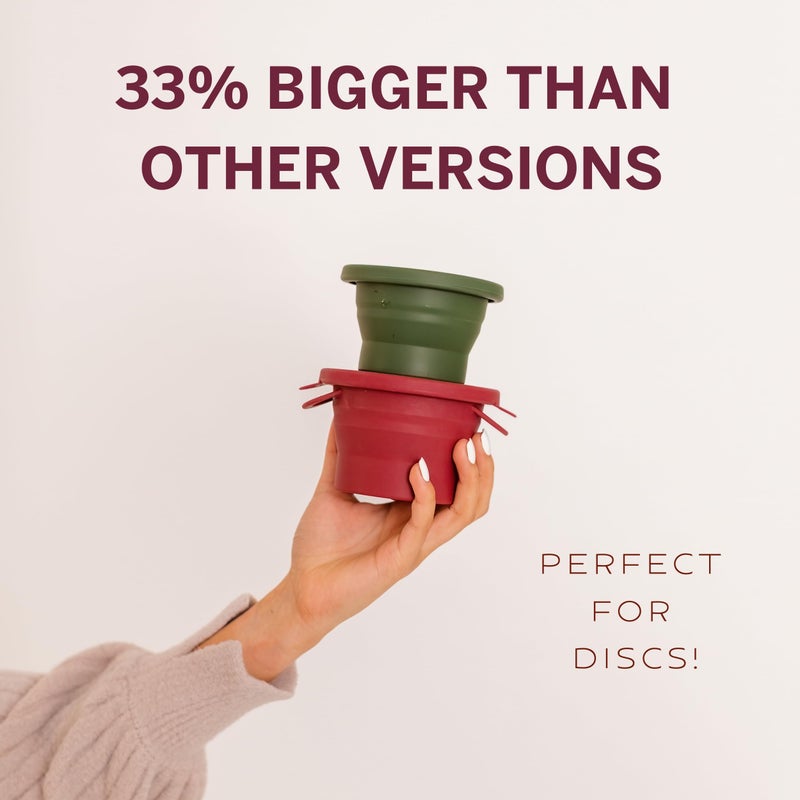 Pixie Cup Pixie Menstrual Cup Compact Sterilizer - Good for Public Restrooms, Camping or Dorms - Collapsible Cleaner Container for Your Menstrual Disc & Period Cup - Microwavable - Reusable - Case Holder - Image 3